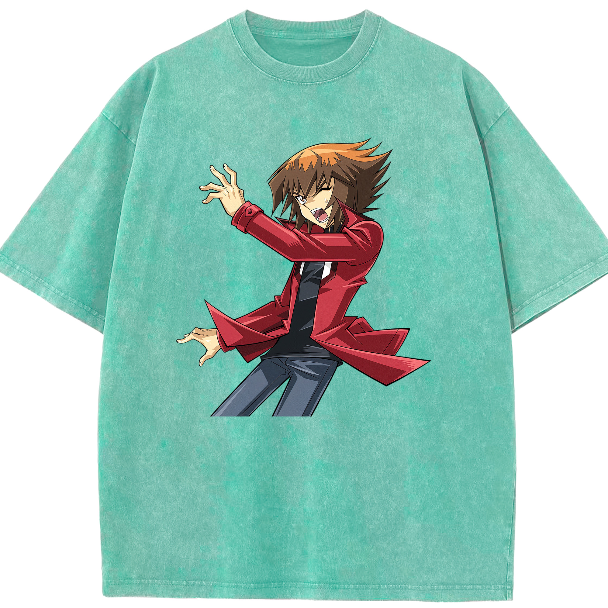 （画像用） 遊☆戯☆王 Yu-Gi-Oh! 綿100% ヴィンテージ風 半袖Tシャツ（フロントプリント）